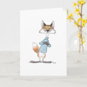 Ik vind je leuk! Fox-kaart Kaart (Gele Bloem)
