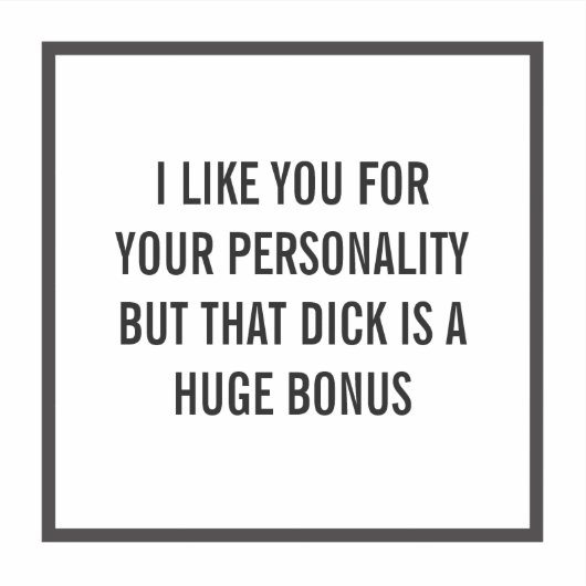 Ik vind je leuk om je persoonlijkheid, maar... (aa sticker (Voorkant)