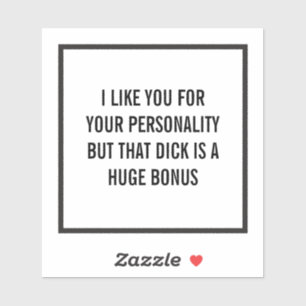 Ik vind je leuk om je persoonlijkheid, maar... (aa sticker