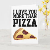 IK VIND JE MEER DAN PIZZA-WENSKAARTEN KAART (Gele Bloem)
