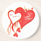 IK VIND JE OOIT EN EEN DAG HART ZANDSTEEN ONDERZETTER (Voorkant)