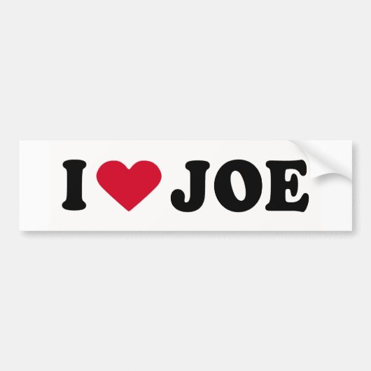 IK VIND JOE BUMPERSTICKER (Voorkant)