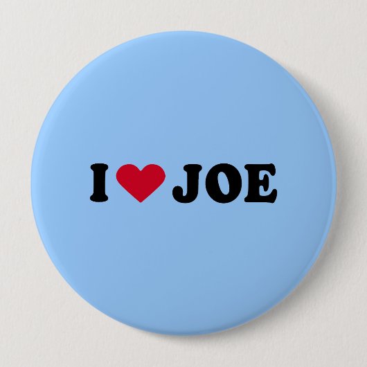 IK VIND JOE RONDE BUTTON 4,0 CM (Voorkant)