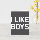 Ik vind jongens grappige grappen sarcastisch  kaart (Gele Bloem)