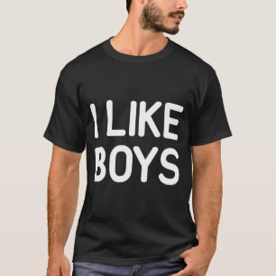 Ik vind jongens grappige grappen sarcastisch leuk t-shirt