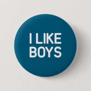Ik vind jongens grappige grappen sarcastisch  ronde button 5,7 cm