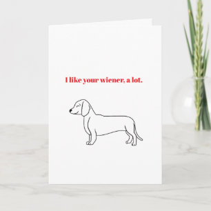 Ik vind jouw Wiener Valentijnsdag leuk Kaart