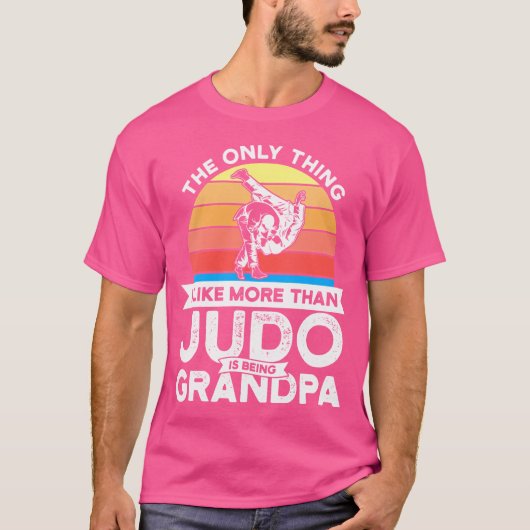 Ik vind judo leuk als opa judo t-shirt (Voorkant)