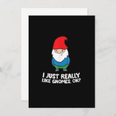 Ik vind kabouters gewoon echt leuk, oké Tuinkabout Kaart (Voorkant / Achterkant)