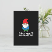 Ik vind kabouters gewoon echt leuk, oké Tuinkabout Kaart (Staand voorkant)