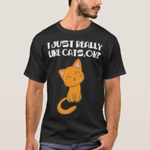 Ik vind katten echt leuk t-shirt