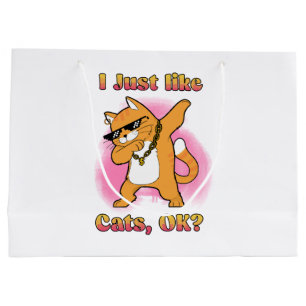 Ik vind katten gewoon leuk, OK Dabbing Kat Groot Cadeauzakje