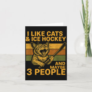 Ik vind katten ijshockey leuk en misschien 3 mense kaart