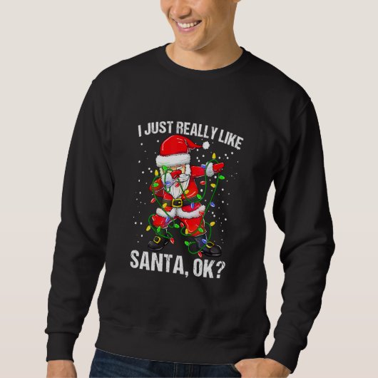 Ik vind Kerstman gewoon echt leuk Trui (Voorkant)