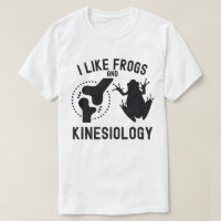 Ik vind kikkers en kineshology T-shirt leuk