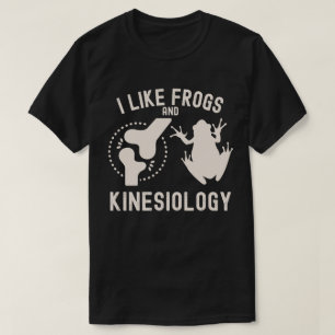 Ik vind kikkers en kineshology T-shirt leuk