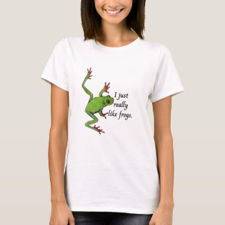 Ik vind kikkers gewoon echt leuk t-shirt