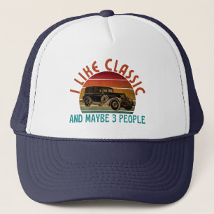 ik vind klassiek en misschien 3 personen  trucker pet