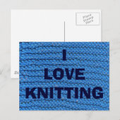 IK VIND KNITING VEEL BRIEFKAART (Voorkant / Achterkant)