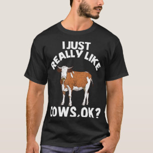 Ik vind koe boerderijdier T-shirt echt leuk
