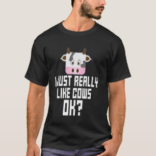 Ik vind koeien gewoon echt leuk Ok Boerderijdieren T-shirt