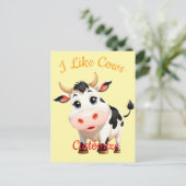Ik vind koeien leuk Art Thunder_Cove Briefkaart (Staand voorkant)