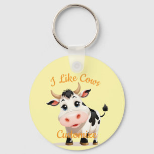 Ik vind koeien leuk Art Thunder_Cove Sleutelhanger