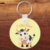 Ik vind koeien leuk Art Thunder_Cove Sleutelhanger (Voorkant)