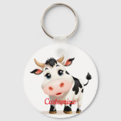 Ik vind koeien leuk Art Thunder_Cove Sleutelhanger (Achterkant)
