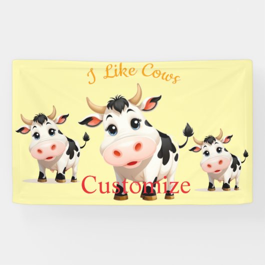Ik vind koeien leuk Art Thunder_Cove Spandoek (Horizontaal)