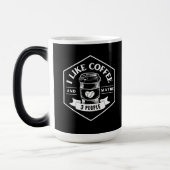 IK VIND KOFFIE EN MISSCHIEN 3 MENSEN MET TWEE TONE MAGISCHE MOK (Links)