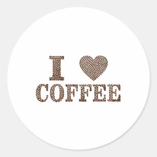 IK VIND KOFFIE VEEL RONDE STICKER