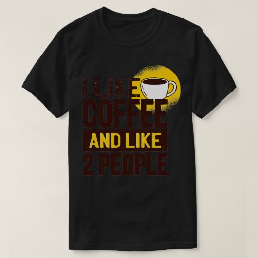IK VIND KOFFIE VEEL T-SHIRT (Design voorkant)