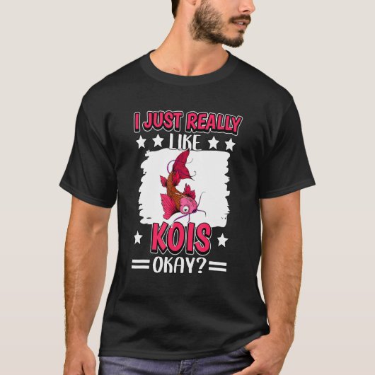 Ik vind Koi echt leuk oké vis Koi T-shirt (Voorkant)