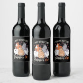 Ik vind konijnen echt leuk wijn etiket (Flessen)