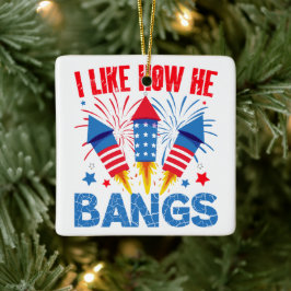 Ik vind leuk hoe hij een stel bij elkaar brengt Fa Keramisch Ornament