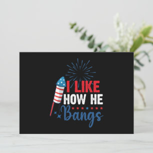 Ik vind leuk hoe hij patriottische 4 juli koppels  kaart