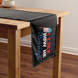 Ik vind leuk hoe hij patriottische 4 juli koppels  korte tafelloper