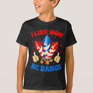 Ik vind leuk hoe hij vuurwerk knalt 4 juli grappig t-shirt