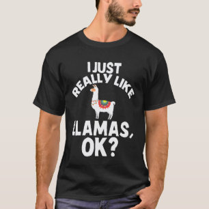 Ik vind Llama gewoon echt leuk Dierenliefhebber T-shirt