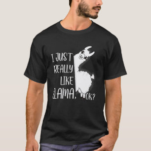 Ik vind Llama gewoon echt leuk Ok Meme Llama voor T-shirt