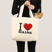IK VIND MAINE GROTE TOTE BAG (Voorkant (product))