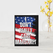 Ik vind Margaret Funny Jd Vance Meme niet erg Kaart (Gele Bloem)