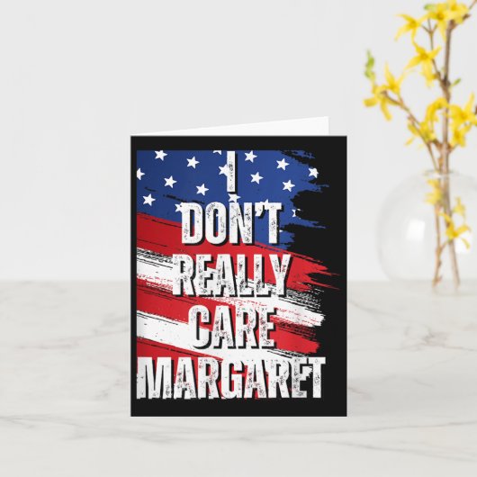 Ik vind Margaret Funny Jd Vance Meme niet erg Kaart (Gele Bloem)