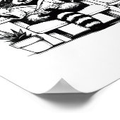 Ik vind Margaret Funny Meme Raccoon niet erg Poster (Hoek)