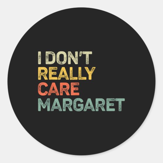 Ik vind Margaret Jd Vance niet zo grappig Ronde Sticker (Voorkant)