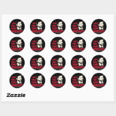 Ik vind Margaret niet echt grappig Ronde Sticker (Vel)