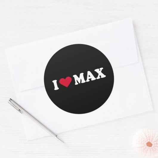 IK VIND MAX RONDE STICKER (Envelop)