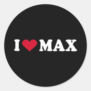 IK VIND MAX RONDE STICKER