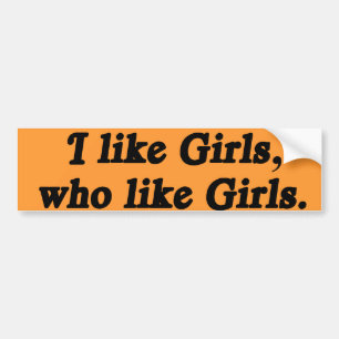 IK VIND MEISJES DIE VAN MEISJES HOUDEN -.png Bumpersticker